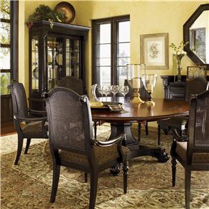 Tommy Bahama Home Kingstown 01 0621 870C 6x0619 881 01 Bonaire Dining Set with 6 Chairs Belfort Furniture Dining 7 or more Piece Sets